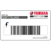 YAMAHA Ensemble d'autocollants de réservoir, côté droit 3D6-F173L-30-02
