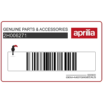 Adesivo posteriore coda carena, lato sinistro