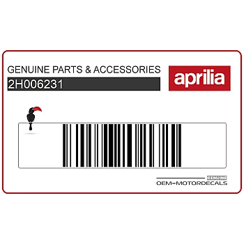 Adesivo pannello laterale, lato sinistro