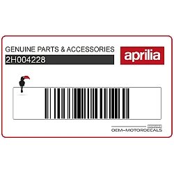 Autocollant de carénage supérieur avant, côté droit