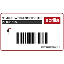 Autocollant carénage arrière queue, côté gauche