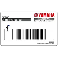 YAMAHA Heckverkleidung Aufkleber, Rechte Seite 22B-F173F-80-00