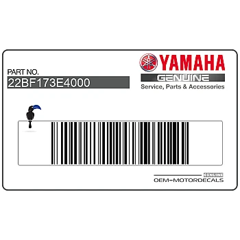 Naklejka na tylną owiewkę / zadupek, lewa strona