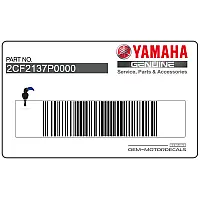 YAMAHA Autocollant de réservoir, côté droit 2CF-2137P-00-00