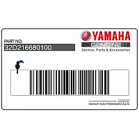 YAMAHA Voorzichtigheid label, Bandenbelasting 32D-21668-01-00