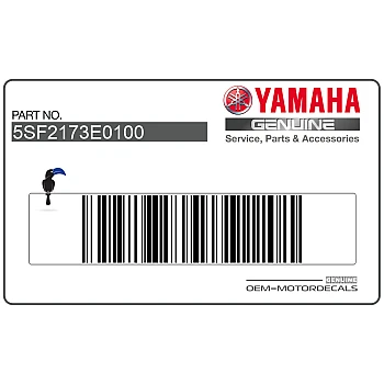 Side cowling decal, left side