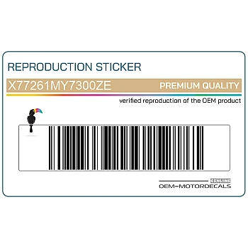 Naklejka na tylną owiewkę / zadupek