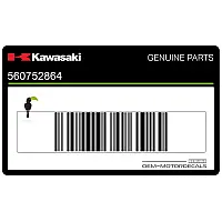 KAWASAKI Autocollant de panneau latéral, côté droit 56075-2864