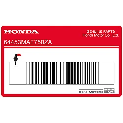 Belly pan decal, left side