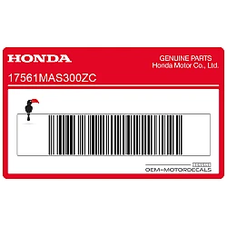 Fuel tank stripe, left side