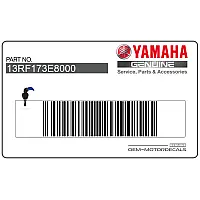 YAMAHA Frame cowling decal, left side 13R-F173E-80-00