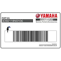 YAMAHA Voorzichtigheid label 3D9-2118N-01-00