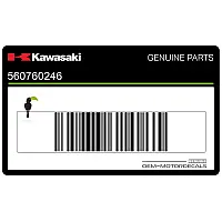 KAWASAKI Autocollant de panneau latéral, côté gauche 56076-0246