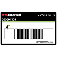 KAWASAKI Pegatina de la cubierta del marco, lado izquierdo 56069-1329