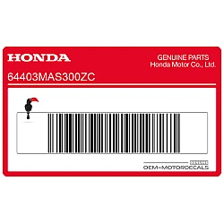 Belly pan decal, right side