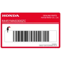 HONDA Lower fairing stripe, left side 64451-MAS-300ZC