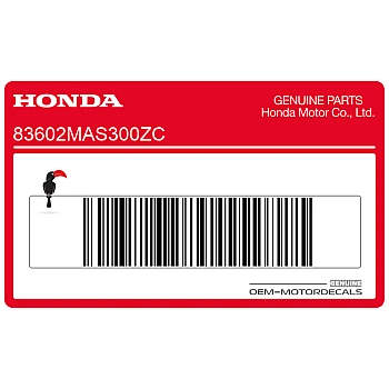 Tail cowl decal, right side