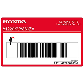 Achterspatbord sticker