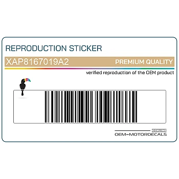 Naklejka na osłonę boczną, lewa strona