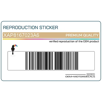 Naklejka na przednią owiewkę (czasza)