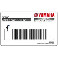 YAMAHA Autocollant, côté gauche 23P-F17C0-U0-10-12