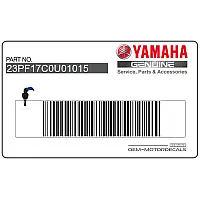 YAMAHA Autocollant de garde-boue avant 23P-F17C0-U0-10-15