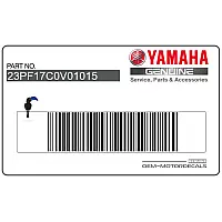 YAMAHA Autocollant de garde-boue avant 23P-F17C0-V0-10-15