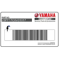 YAMAHA Autocollant 23P-F17C0-V0-10-17