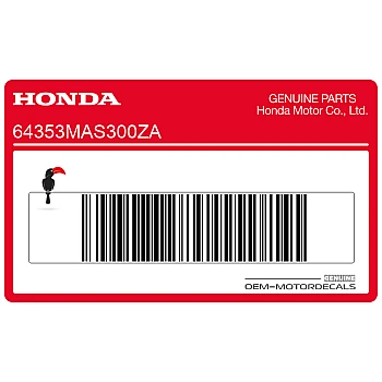 Side cowl stripe, left side