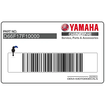 Side cowling decal, left side