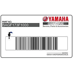 Adesivo posteriore coda carena, lato destro