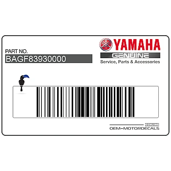 Adesivo carena inferiore, lato sinistro