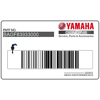 Belly pan decal, left side