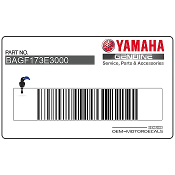 Tail cowl decal, left side