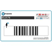 PIAGGIO GROUP Belly pan decal, right side 852576