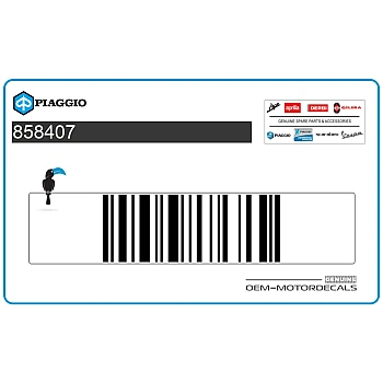 Kanzel / Oberteil Verkleidung Aufkleber, Linke Seite