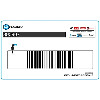 Pegatina para carenado frontal