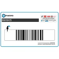 PIAGGIO GROUP Bovenkuip sticker, rechterkant 890905