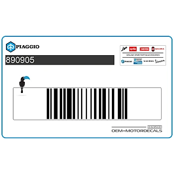 Pegatina para carenado frontal, lado derecho