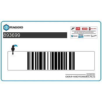 Pegatina para carenado frontal, lado derecho