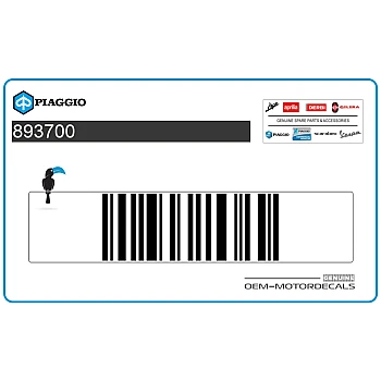 Pegatina para carenado frontal, lado izquierdo