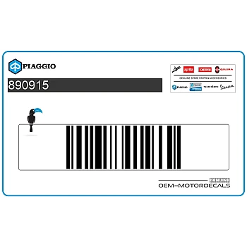 Pegatina colin, lado izquierdo