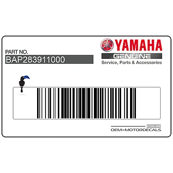 Zijpaneel sticker, linkerkant