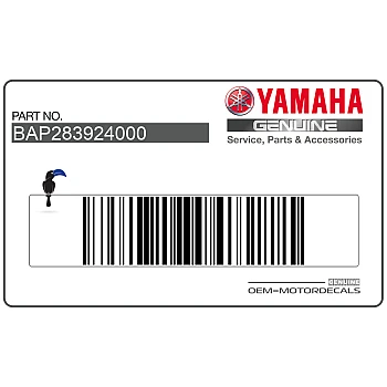 Side cowling decal, right side