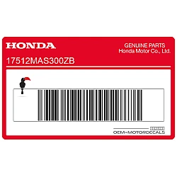 Fuel tank stripe, right side