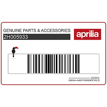 Front cowling decal, left side