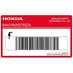 Belly pan decal, left side