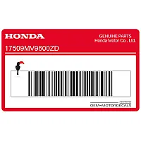 HONDA Tank decal , left side 17509-MV9-600ZD