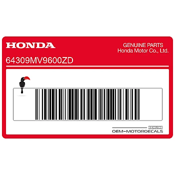 Belly pan decal, right side