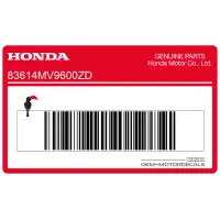 HONDA Tail cowl decal, right side 83614-MV9-600ZD